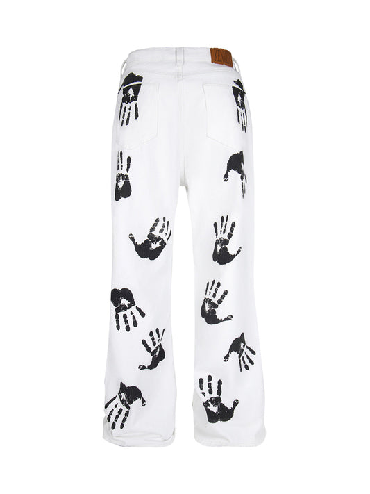 Palm Print Cleanfit Casual Pants