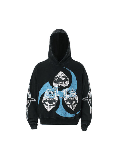 Thesupermade Triple Eye Graphic Hoodies