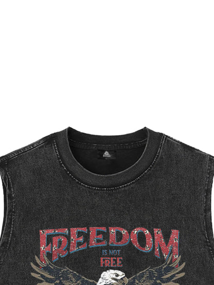 Original Patriotic Eagle Graphic Tank Top