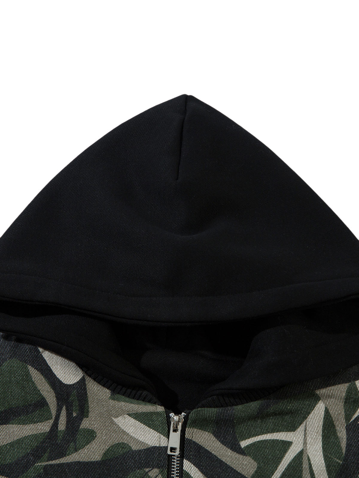 Thesupermade Camouflage Faux Two-piece Hooded Fleece Jacket Tracksuit - 2331