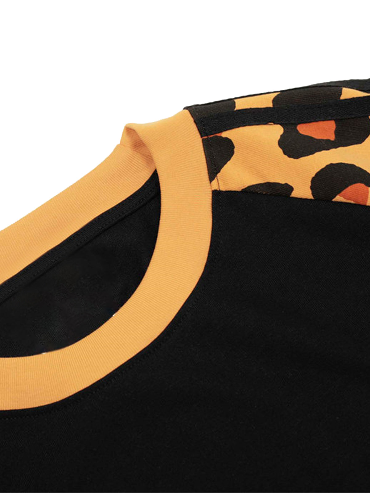 Cheetah Print Raglan Sleeve T-Shirt