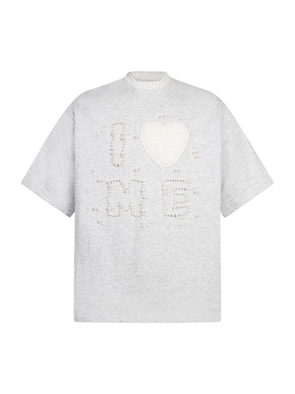 Fun "Love Me" Embellished T-Shirt