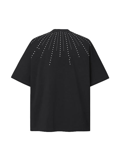 Heavy Rhinestone Short-Sleeve T-shirt