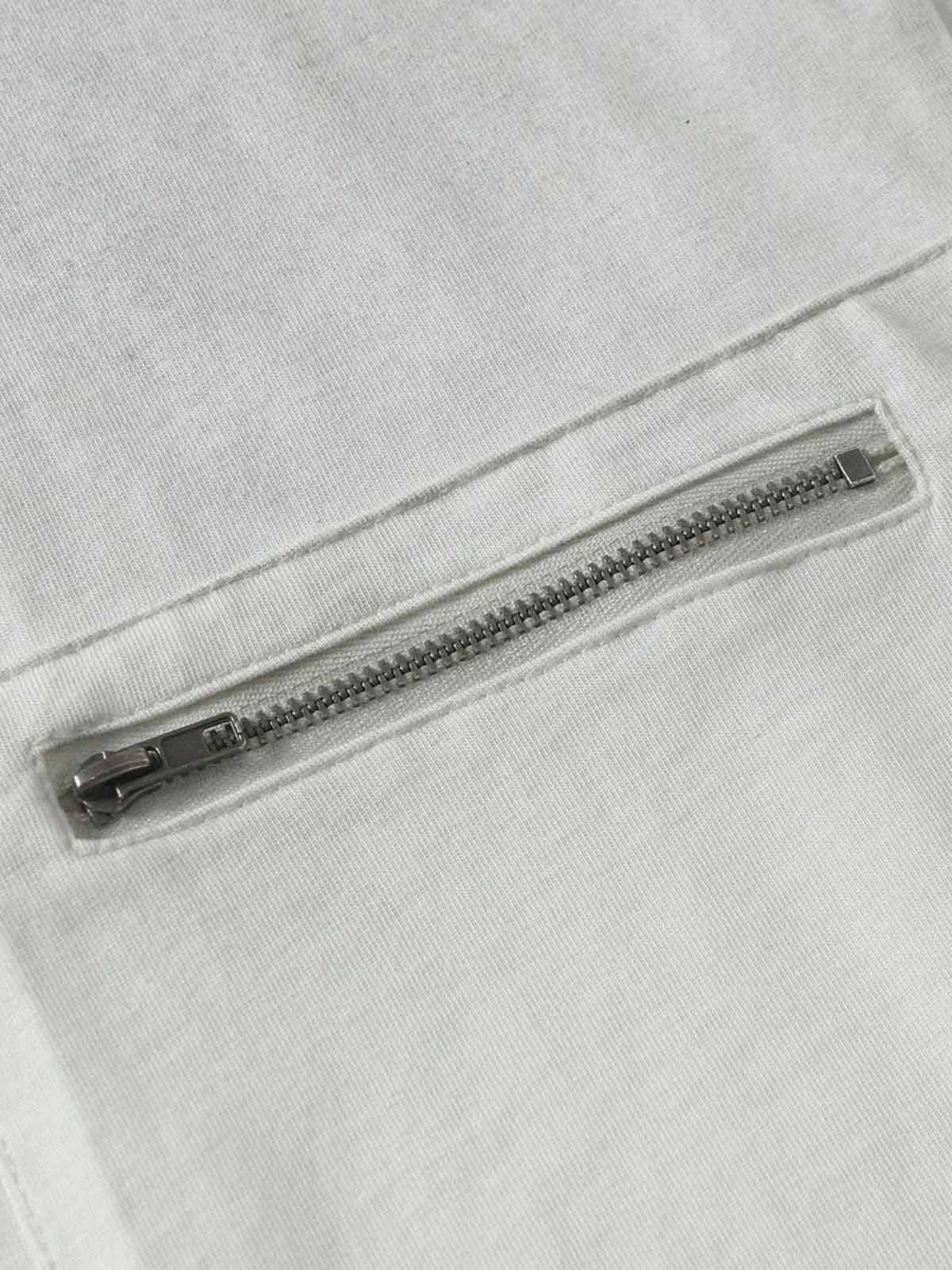 Street Dirty-Dye Distressed Cut Pocket T-shirt