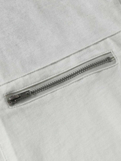 Street Dirty-Dye Distressed Cut Pocket T-shirt