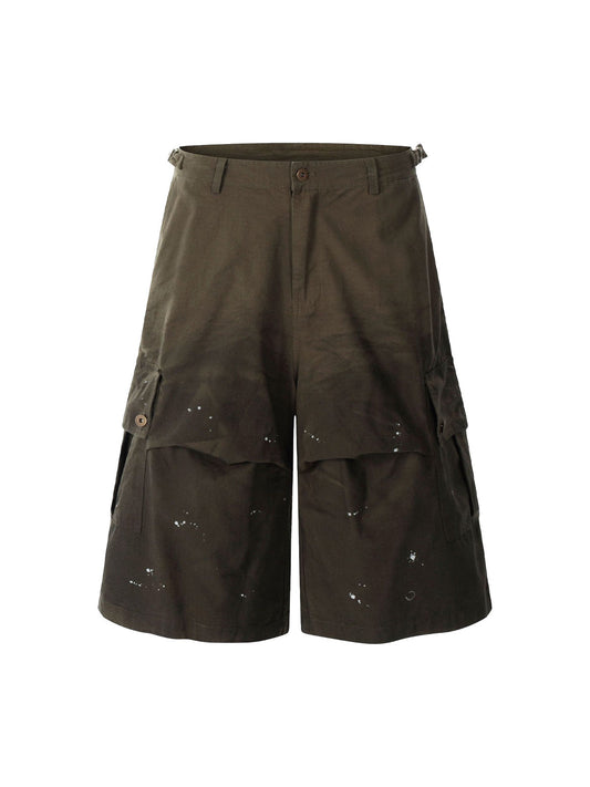 Dirty Dyed Distressed Cargo Jorts