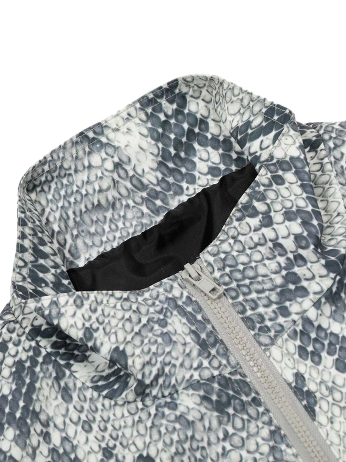 Vintage Vibe Print Windbreaker Jacket