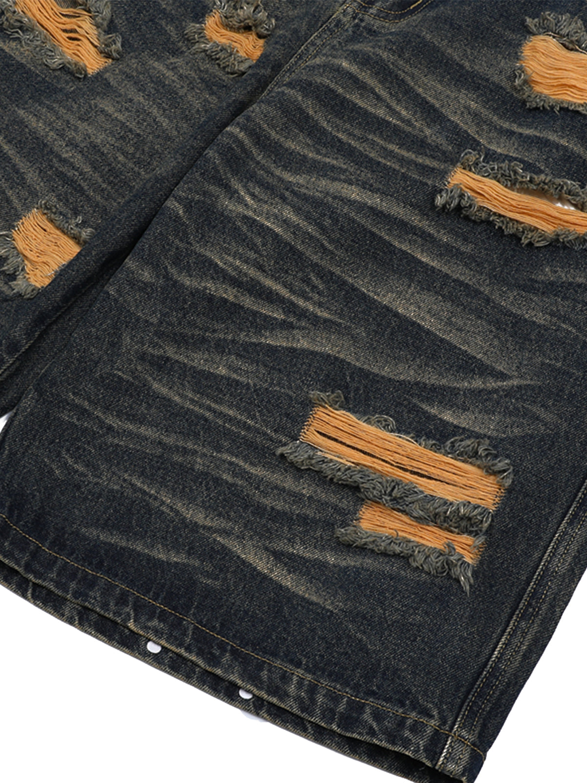 Distressed Washed Distressed Denim Set