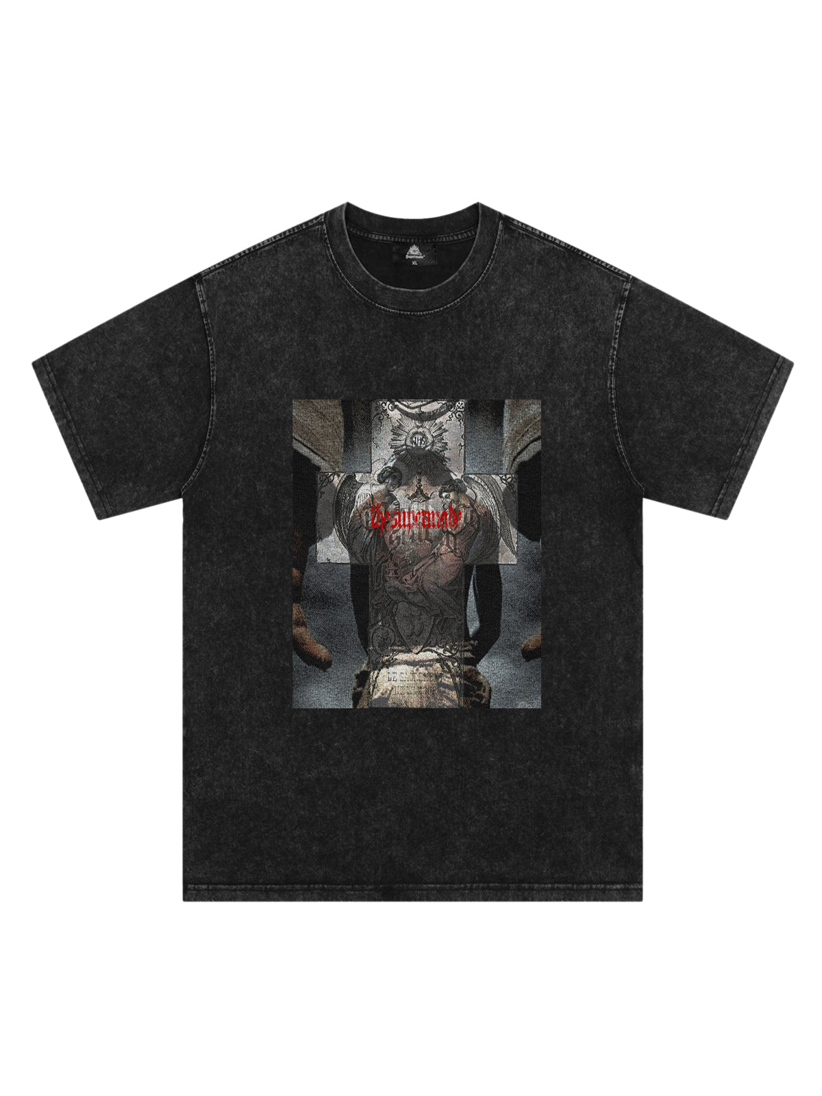 Original Cross Portrait Graphic T-Shirt