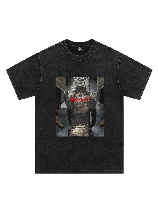 Original Cross Portrait Graphic T-Shirt