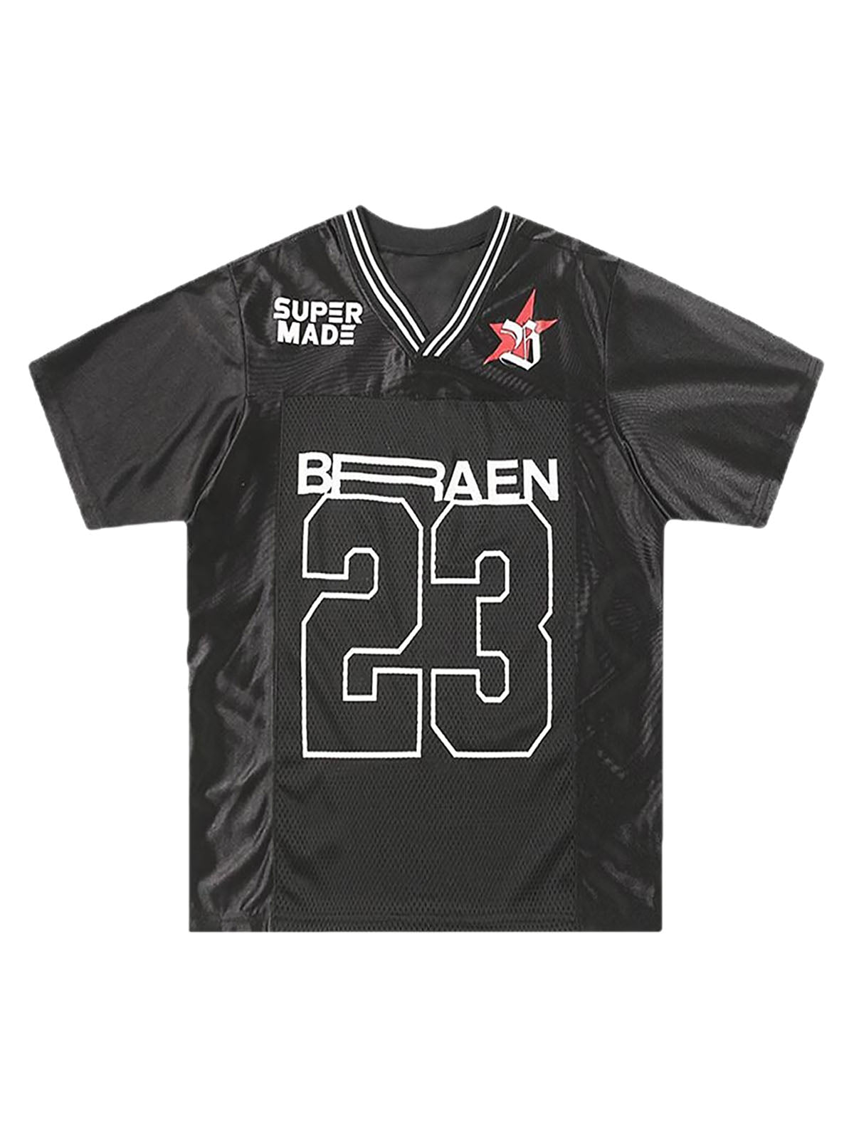 NO "23" Black Jersey V-Neck T-Shirt