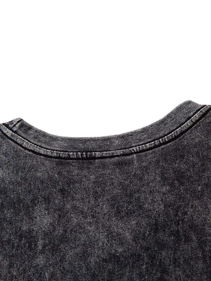 Gradient Tie-Dye Raw Edge Vest