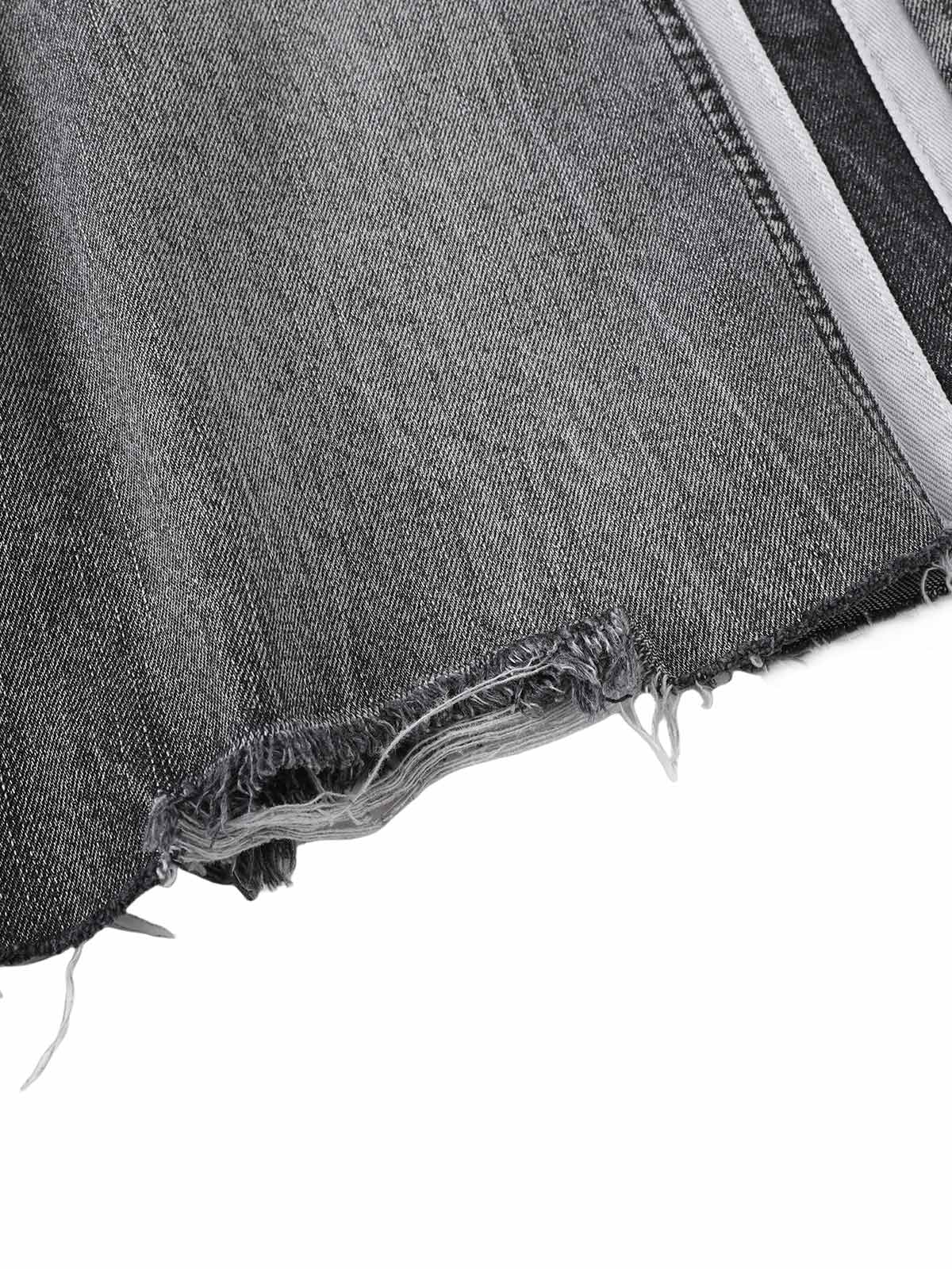 Distressed Washed Patchwork Denim Cropped Jorts