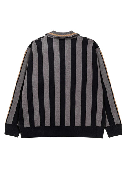 Thesupermade Star Rugby Striped Sweater