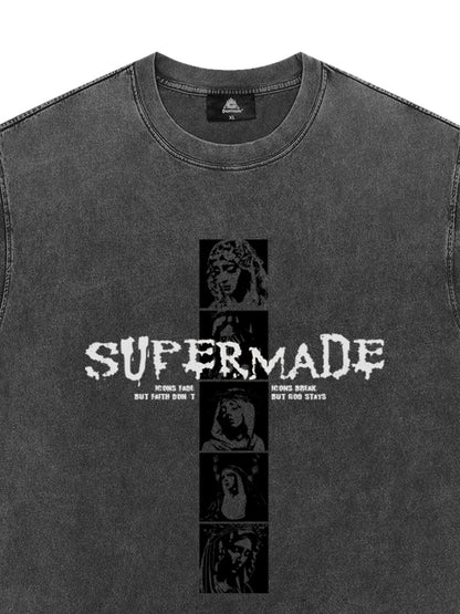 Mary Vintage-Inspired Graphic Design T-Shirt