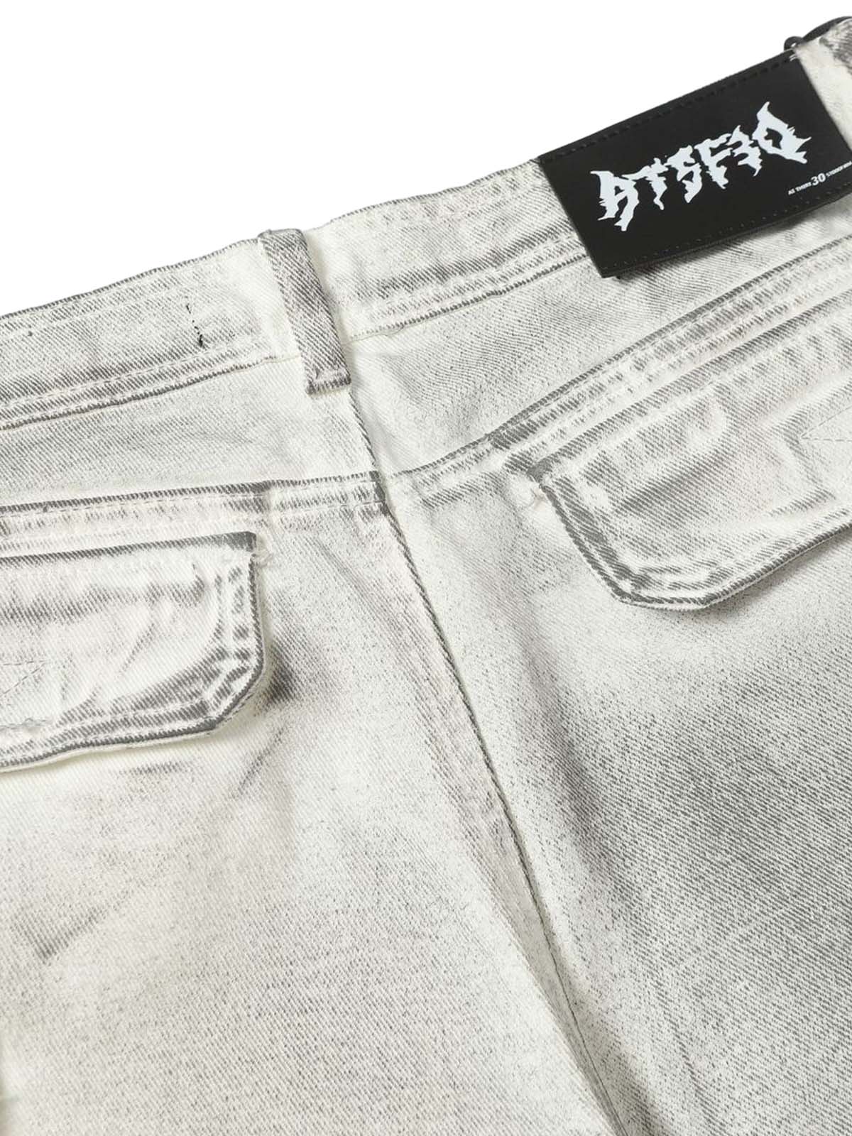 Distressed Multi-Pocket Cargo Shorts