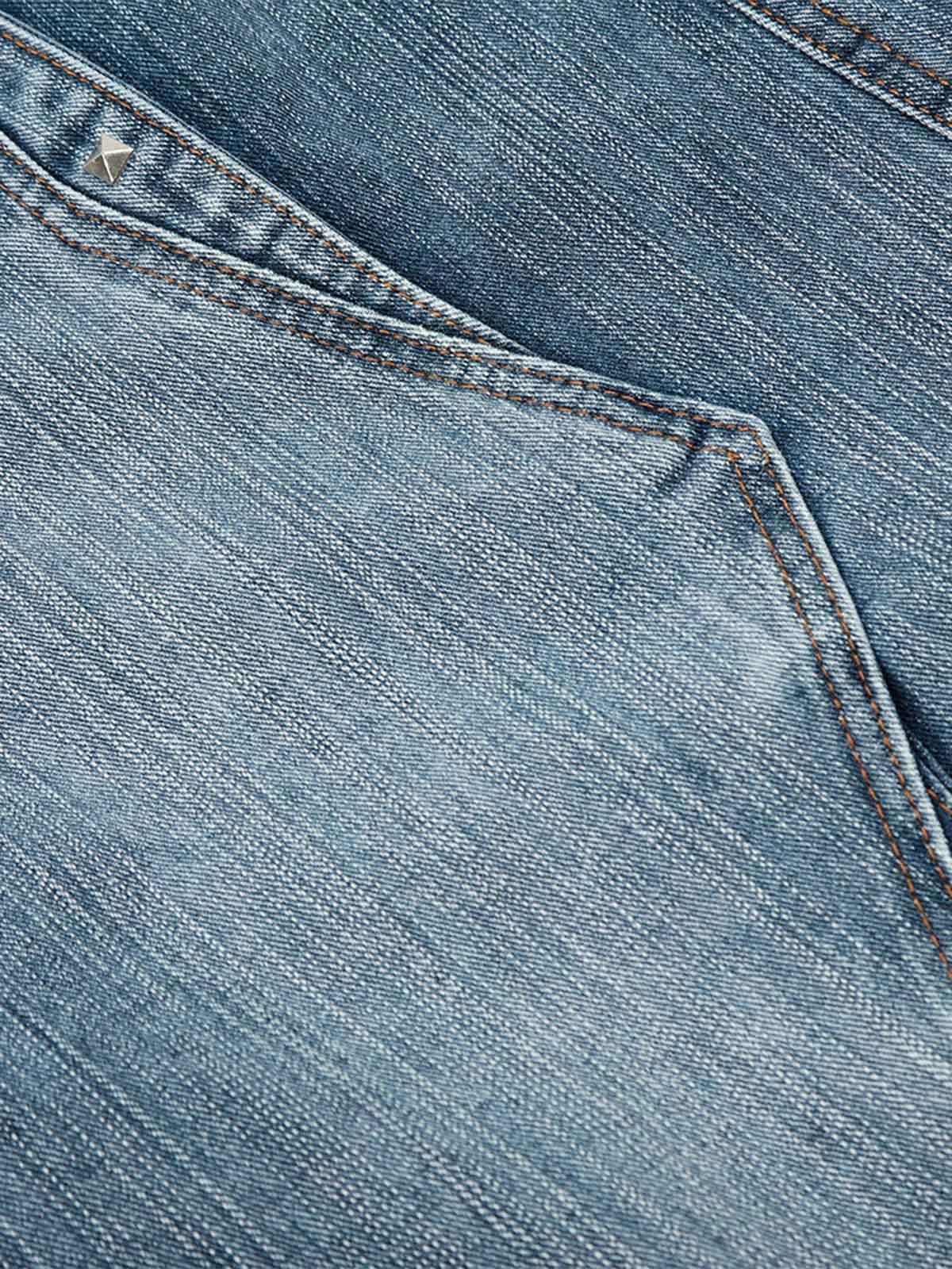 Washed Distressed Deconstructed Riveted Jorts