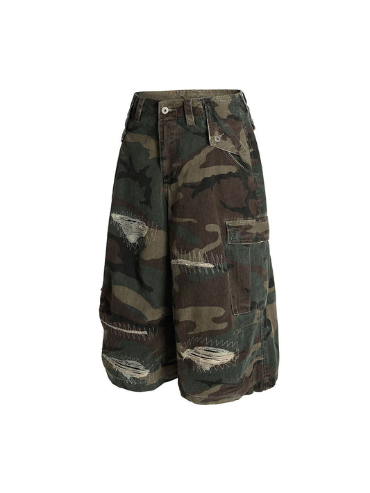 Street Camouflage Cargo Shorts