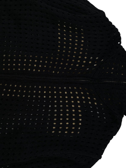 Thesupermade Cross Jacquard Full Zipper Hooded Jacket - 2254
