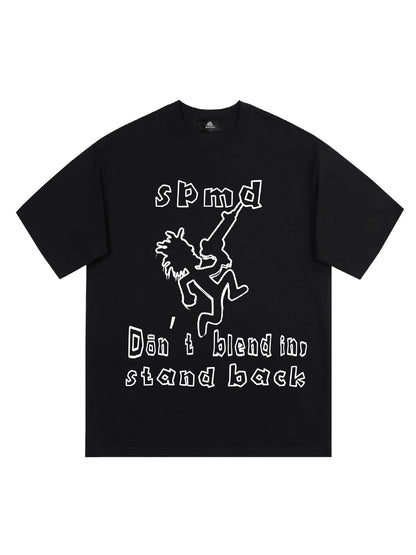 Original SPMD Cartoon Graphic T-Shirt