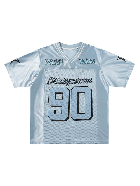 NO.90 Jersey V-Neck T-Shirt