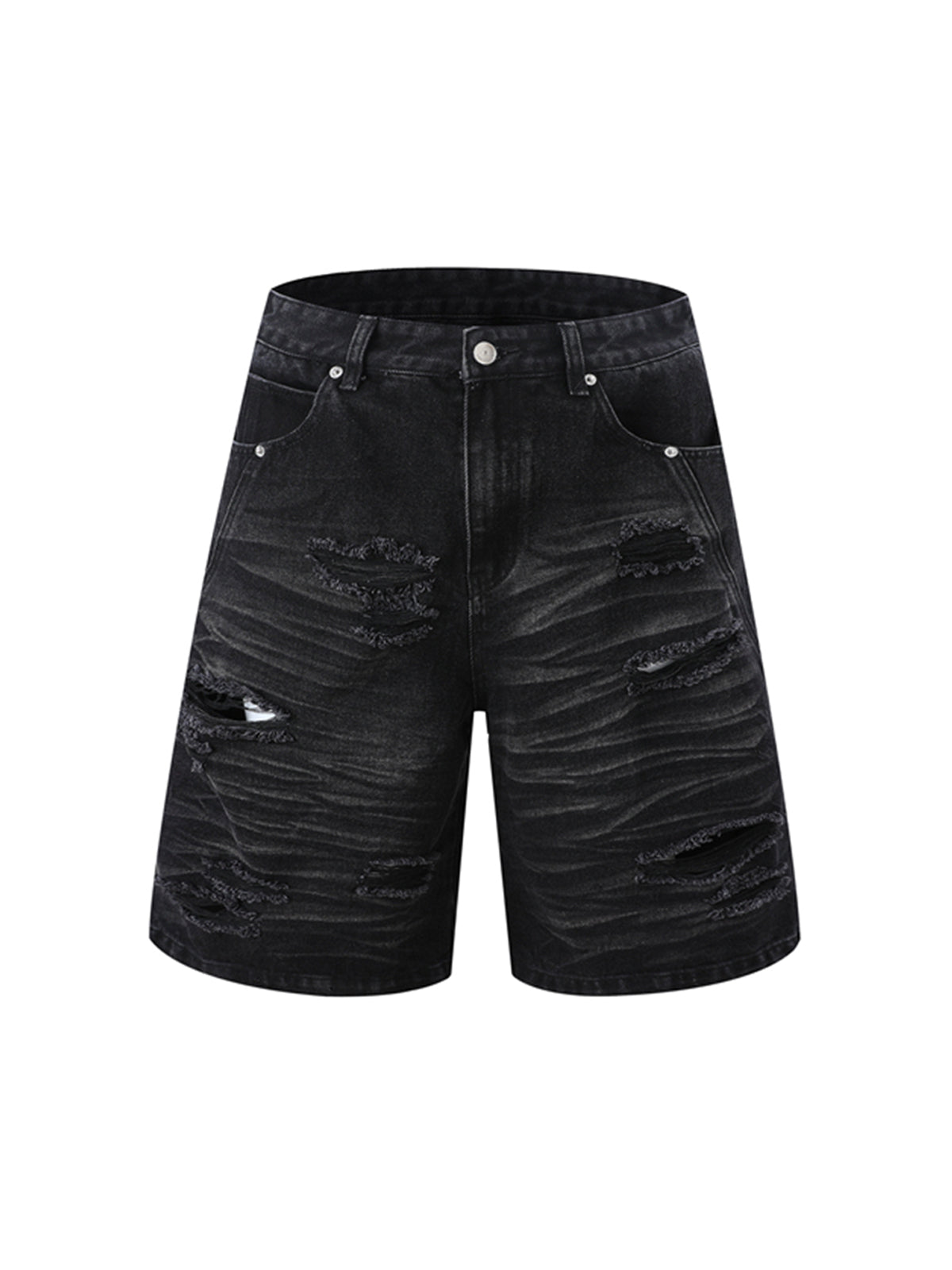 Distressed Washed Distressed Denim Set