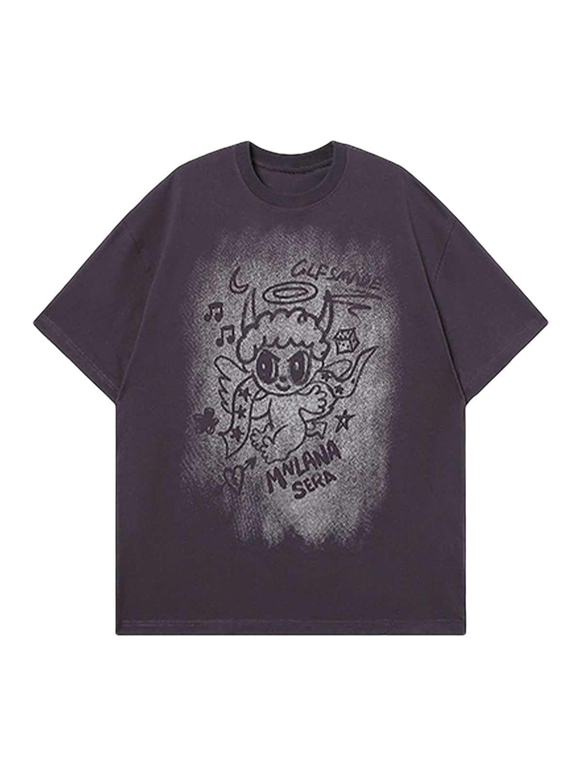 Oversized Angel Graphic T-Shirt