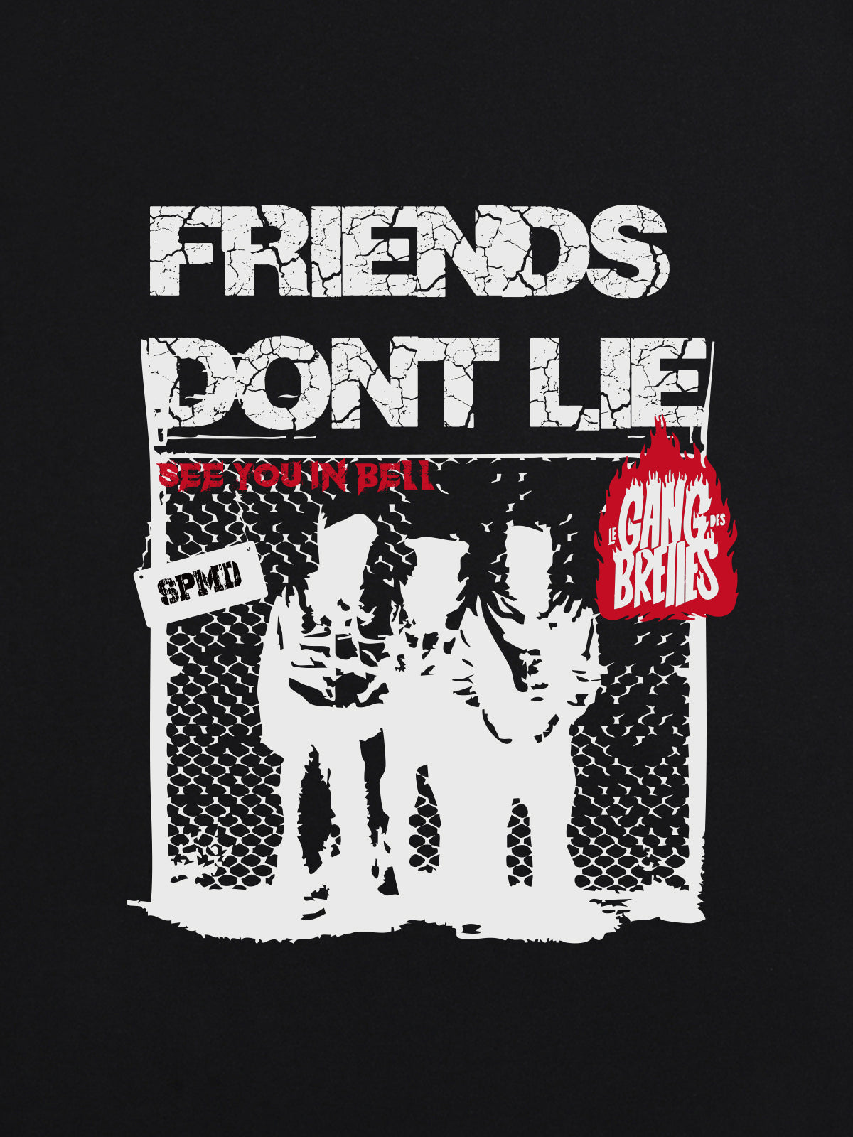 Original "Friends Don't Lie" Print T-Shirt