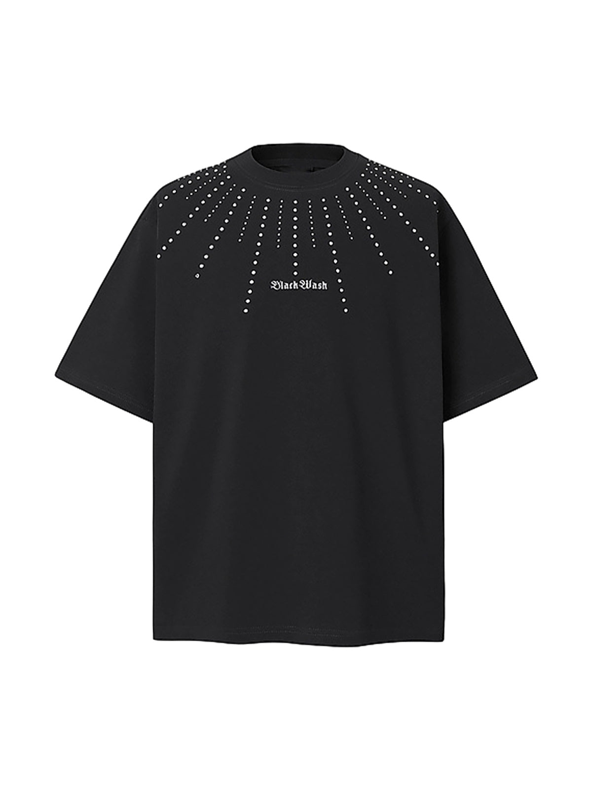 Heavy Rhinestone Short-Sleeve T-shirt
