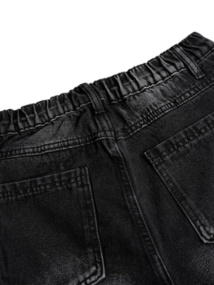 Street Stripe Paneled Work Jeans