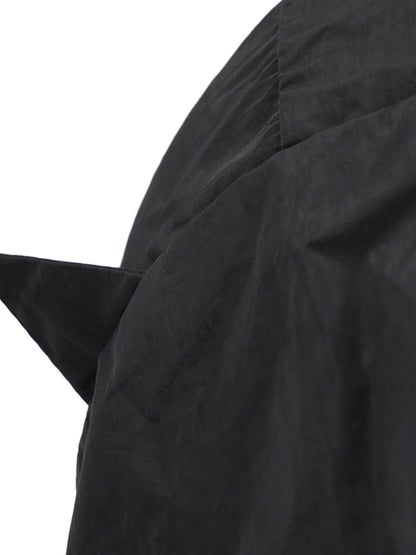 Black Wind Devil Horn Pullover Hat