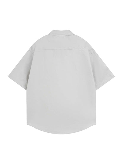 Bold Letter Graphic Short-Sleeve Shirt