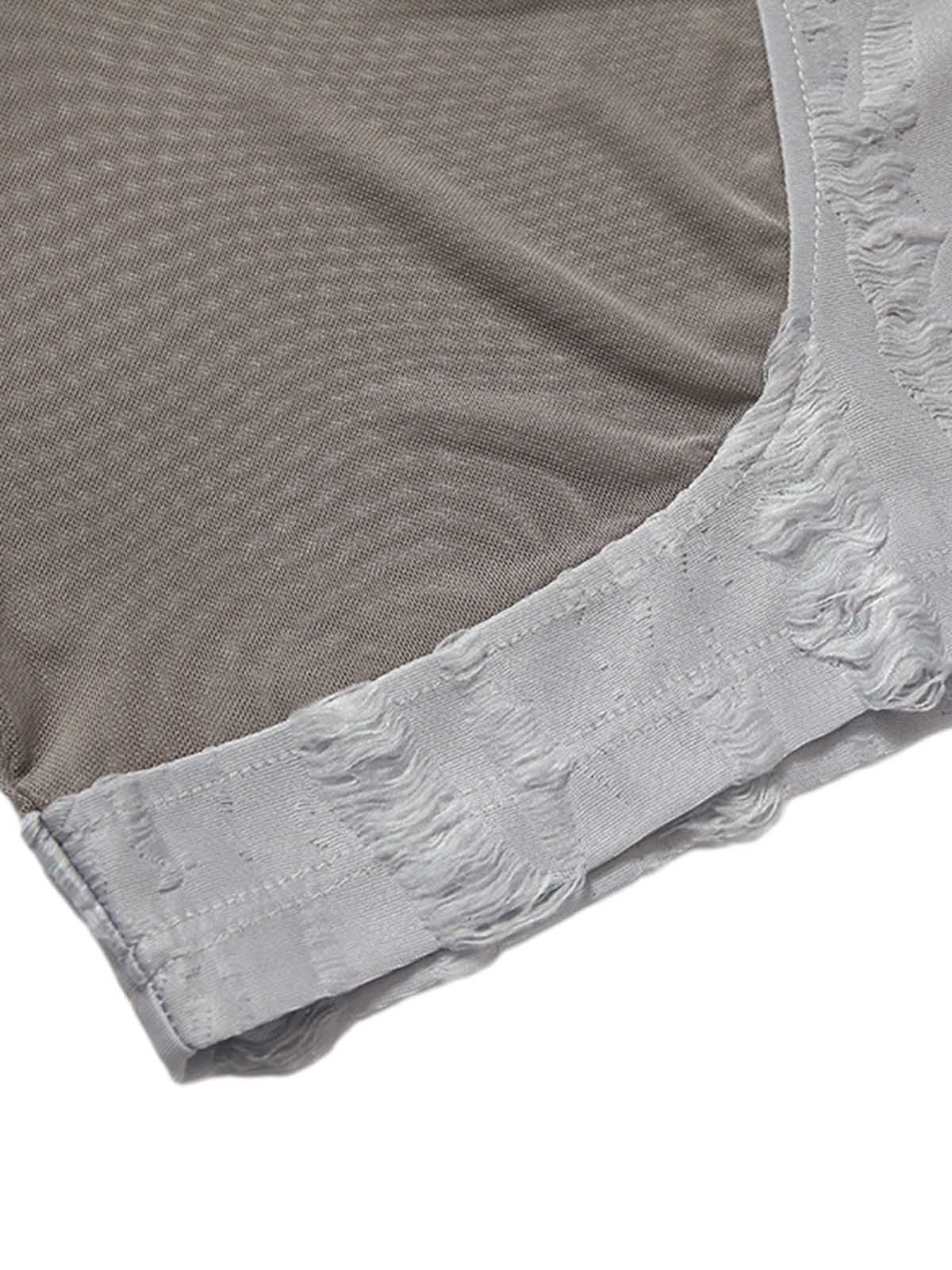 Street Stitching Cross Print T-shirt