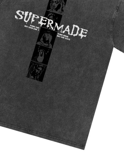 Mary Vintage-Inspired Graphic Design T-Shirt