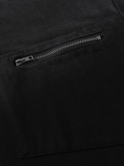 Street Dirty-Dye Distressed Cut Pocket T-shirt