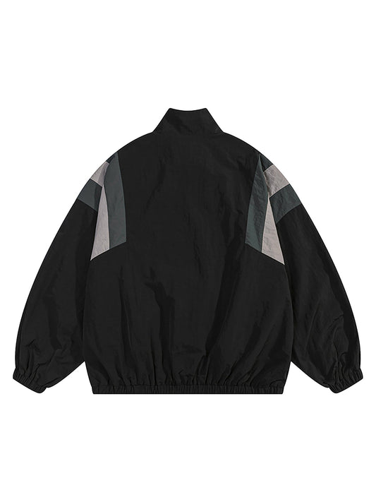 Thesupermade Patchwork Contrasting Windbreaker Jacket
