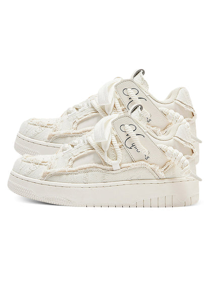 Destruction Series Tassel Contrast Color Sneakers - 2356